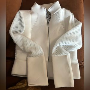 Never worn white ALO yoga cropped neoprene jacket